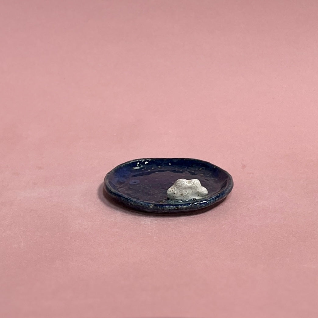 Cloud Navy Trinket Dish