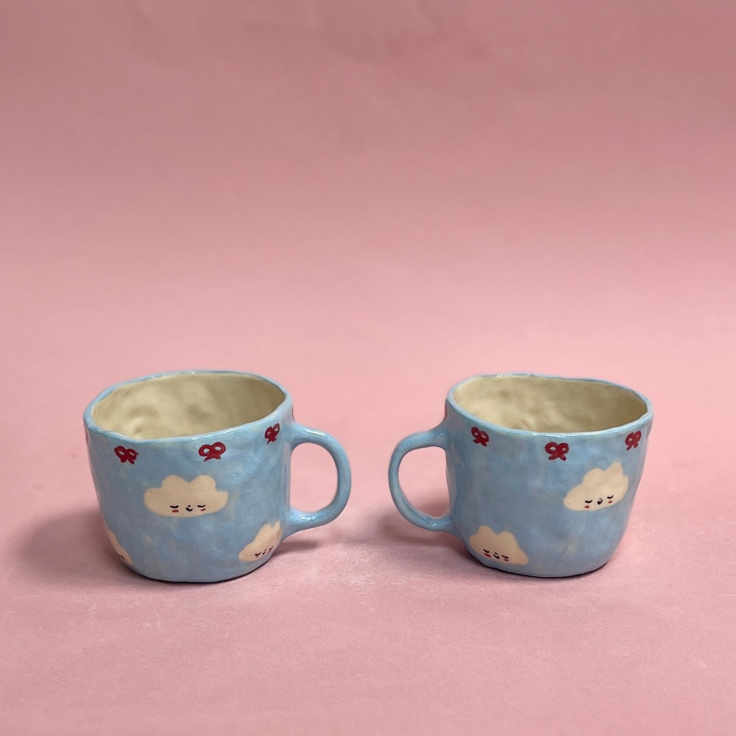 Cloudy Chums Pinch Mugs (Lovers Edition)