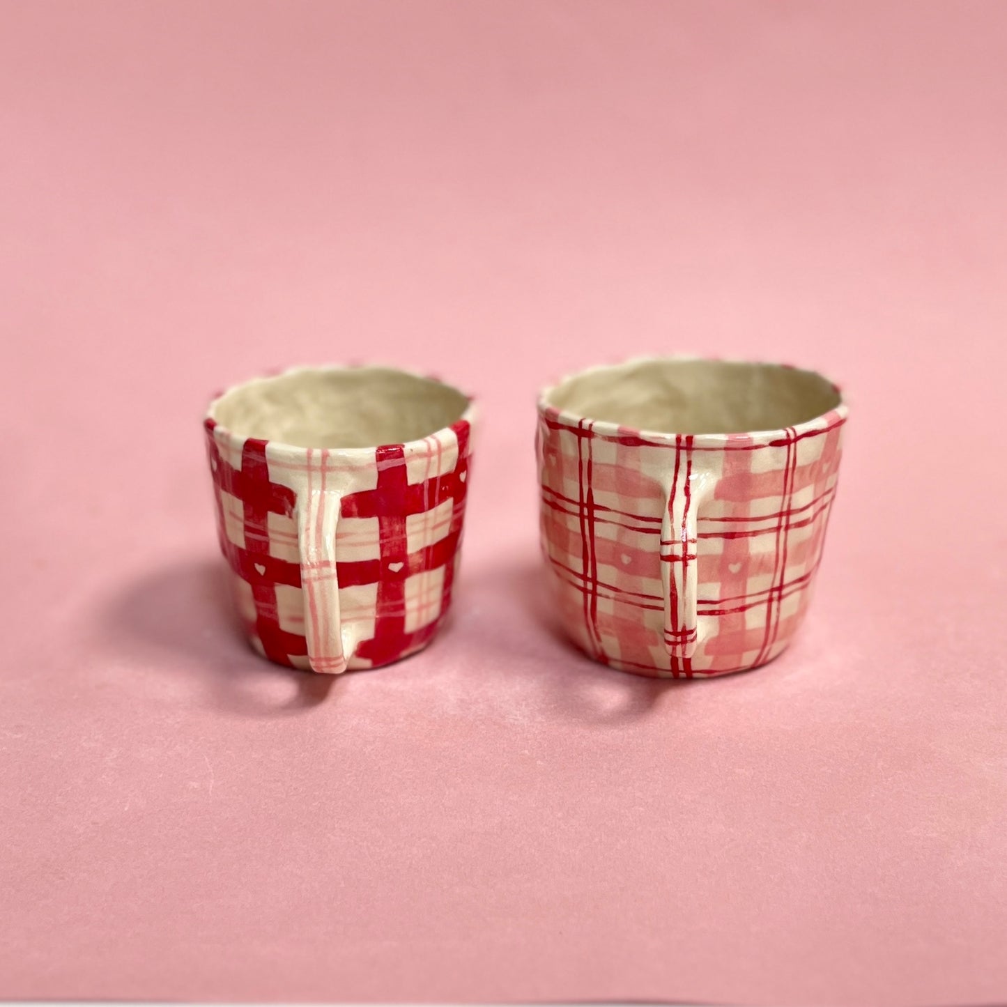 Lovers Gingham Mugs