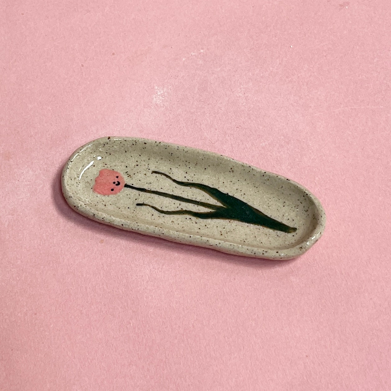 Speckle Tulip Trinket Dish