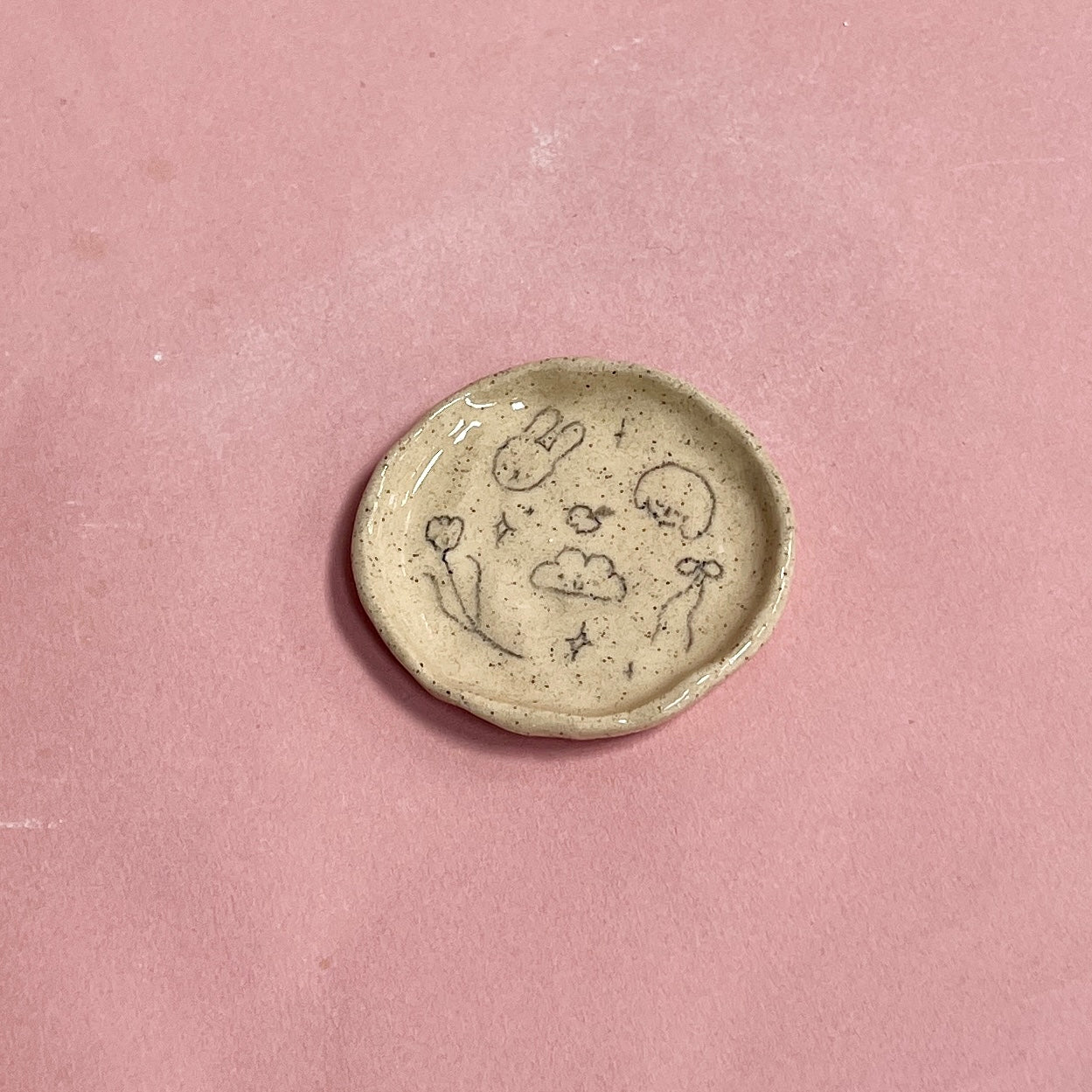 Teeny Scribbles Speckle Trinket Dish