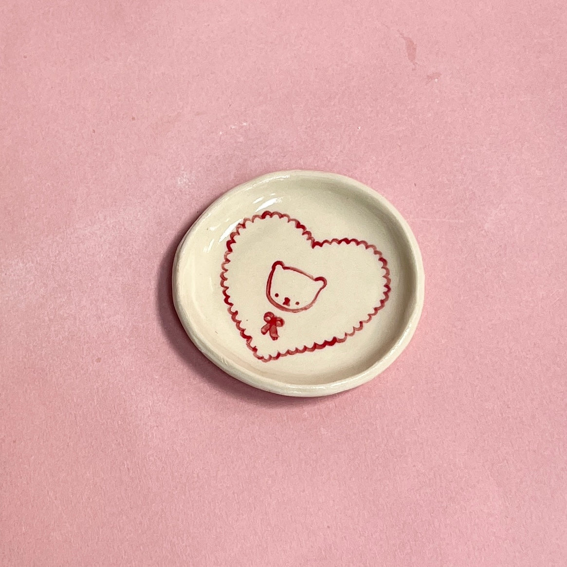 Romantic Bear Trinket Dish