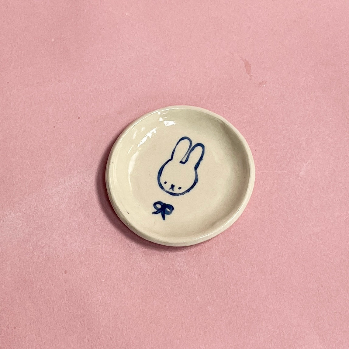 Bunny n Bow Trinket Dish