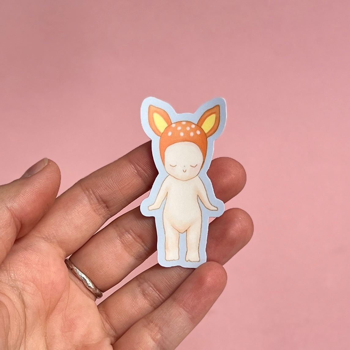 Fawn Angel Sticker