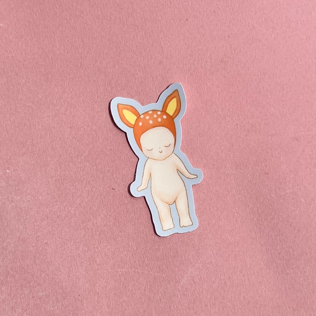 Fawn Angel Sticker