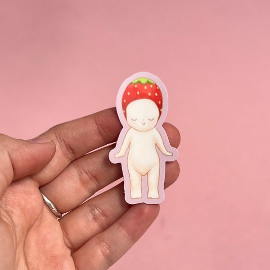 Strawberry Angel Sticker