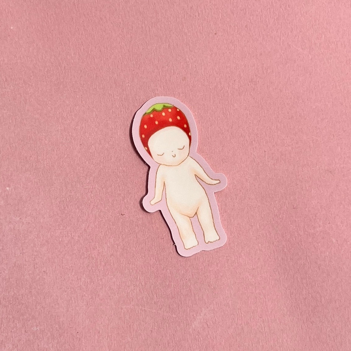 Strawberry Angel Sticker