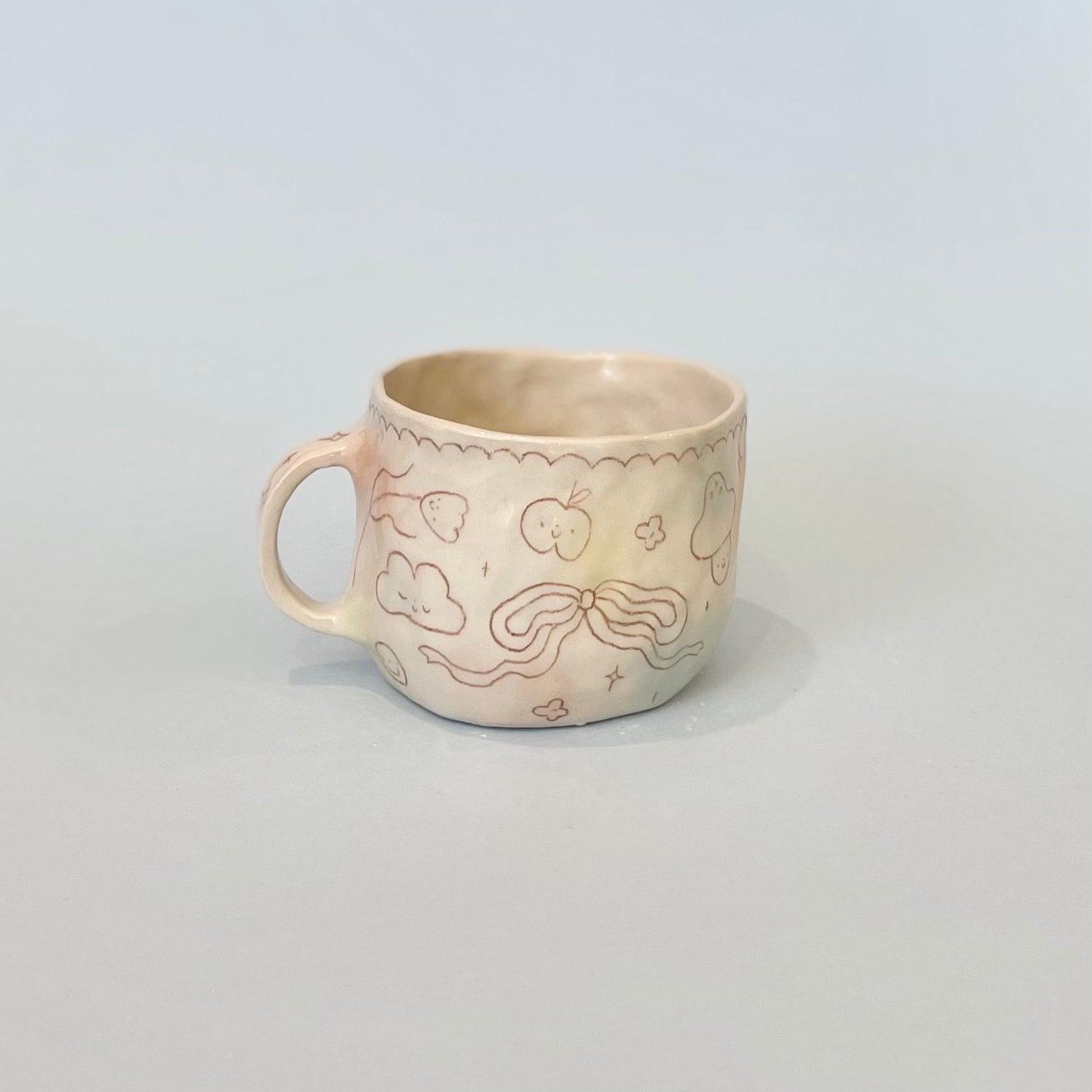 Bubblegum Brown Scribble Mug