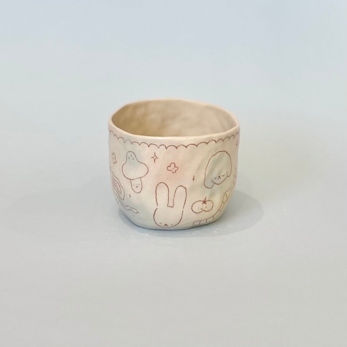 Bubblegum Brown Scribble Mug