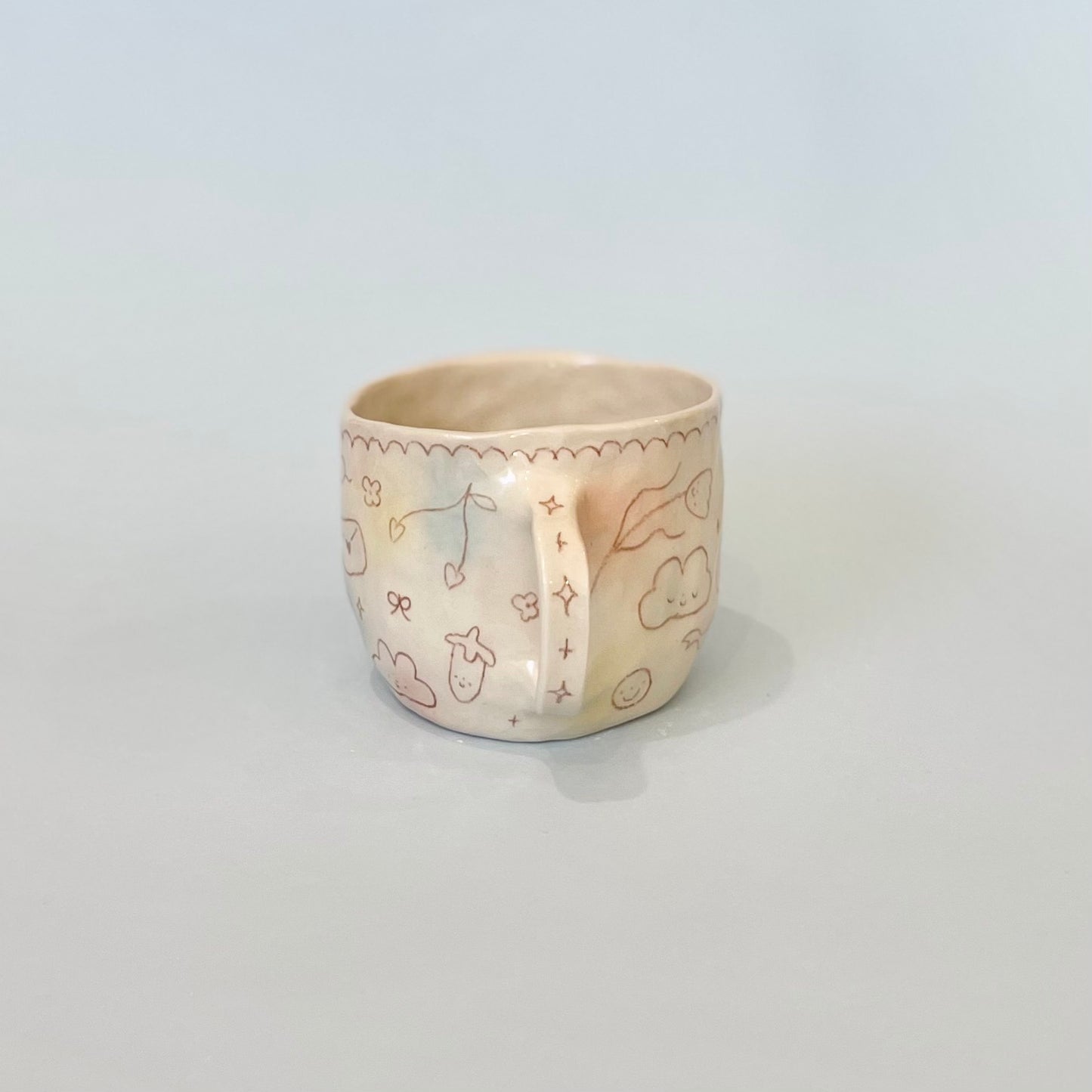 Bubblegum Brown Scribble Mug