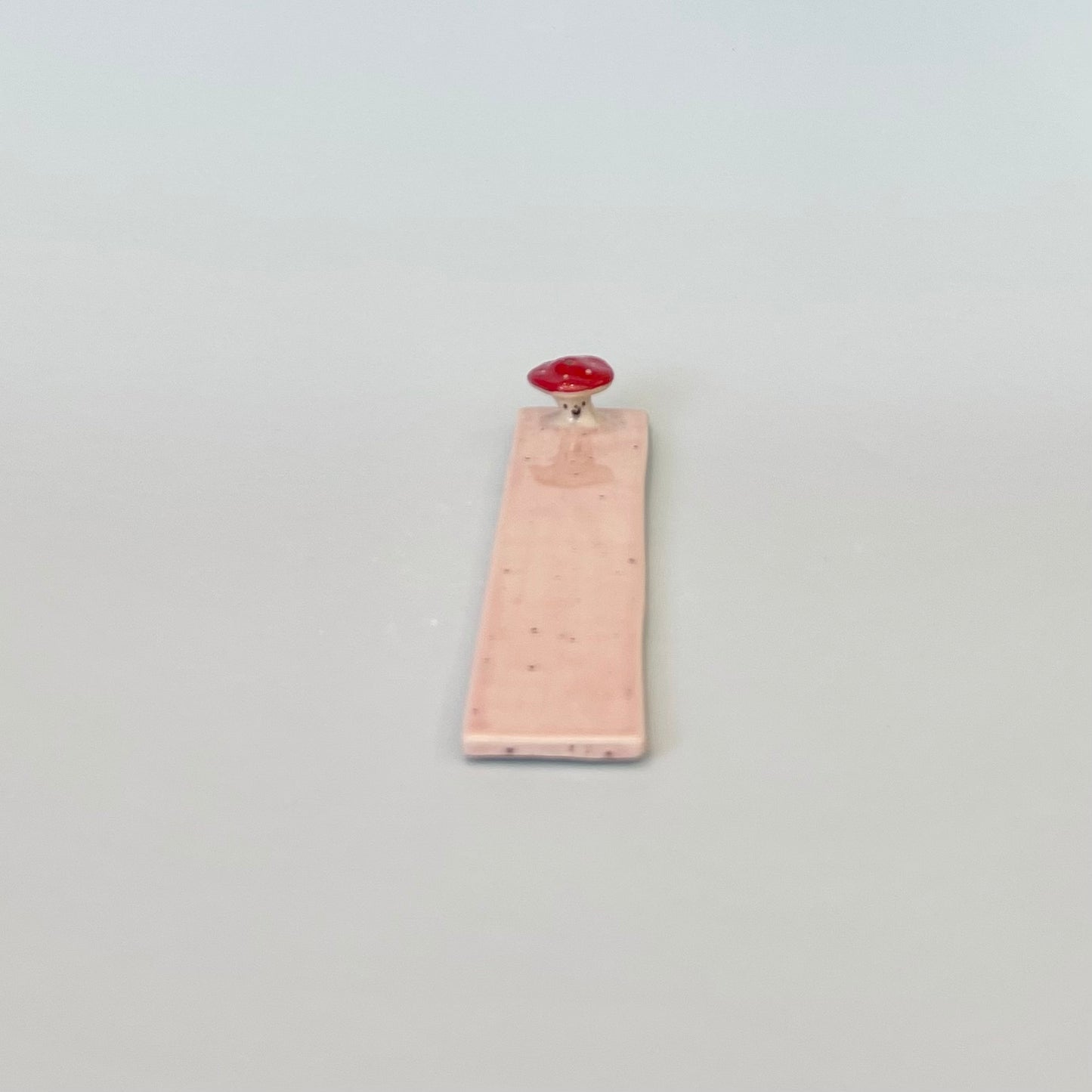 Mushroom Long Incense Holder Pink Speckle