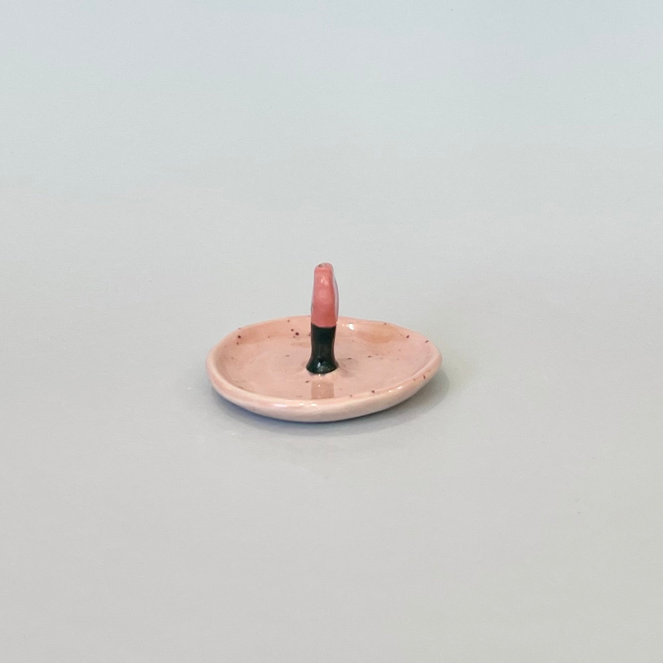 Tulip Round Incense Holder Pink Speckle