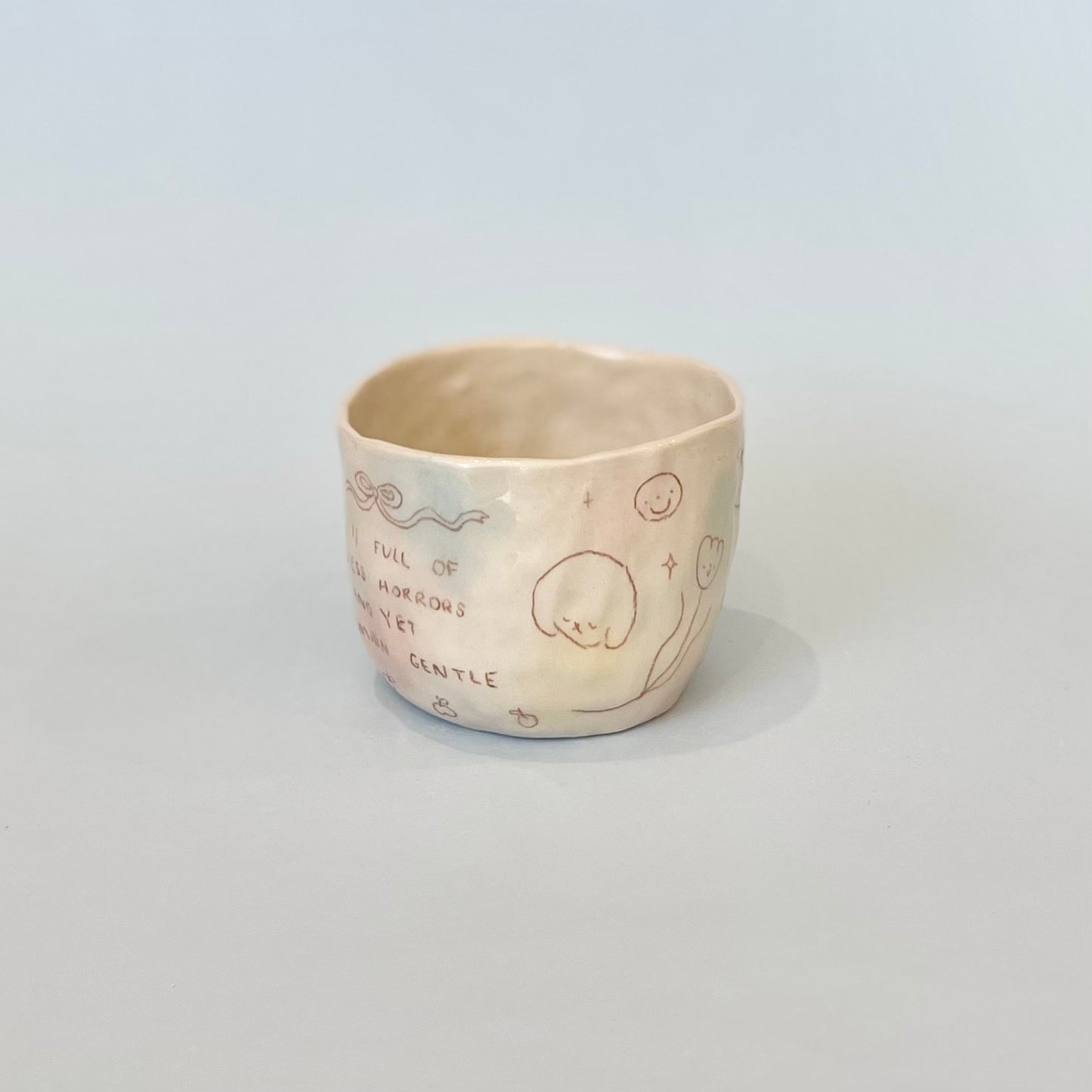 "Yet I Remain Gentle" Bubblegum Scribble Mug