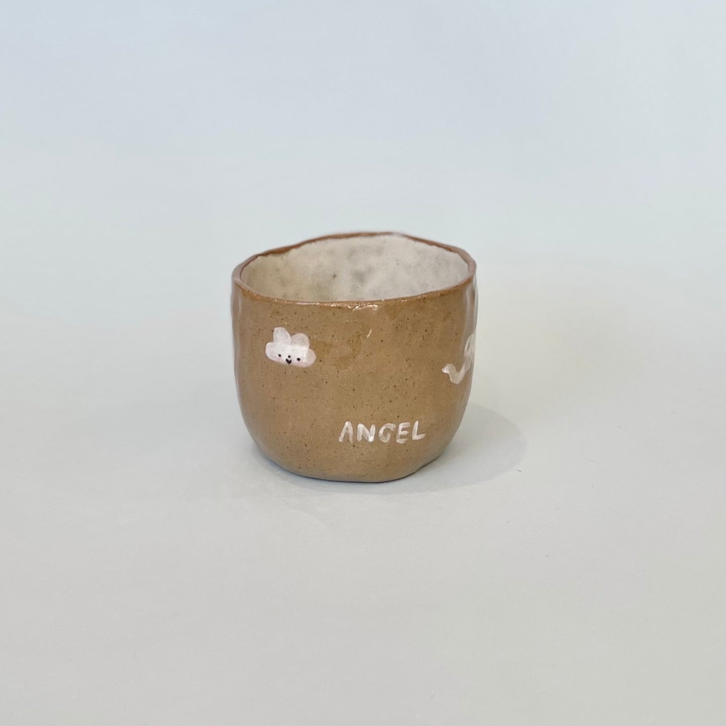 "Angel" Bunny Brown Speckle Mug