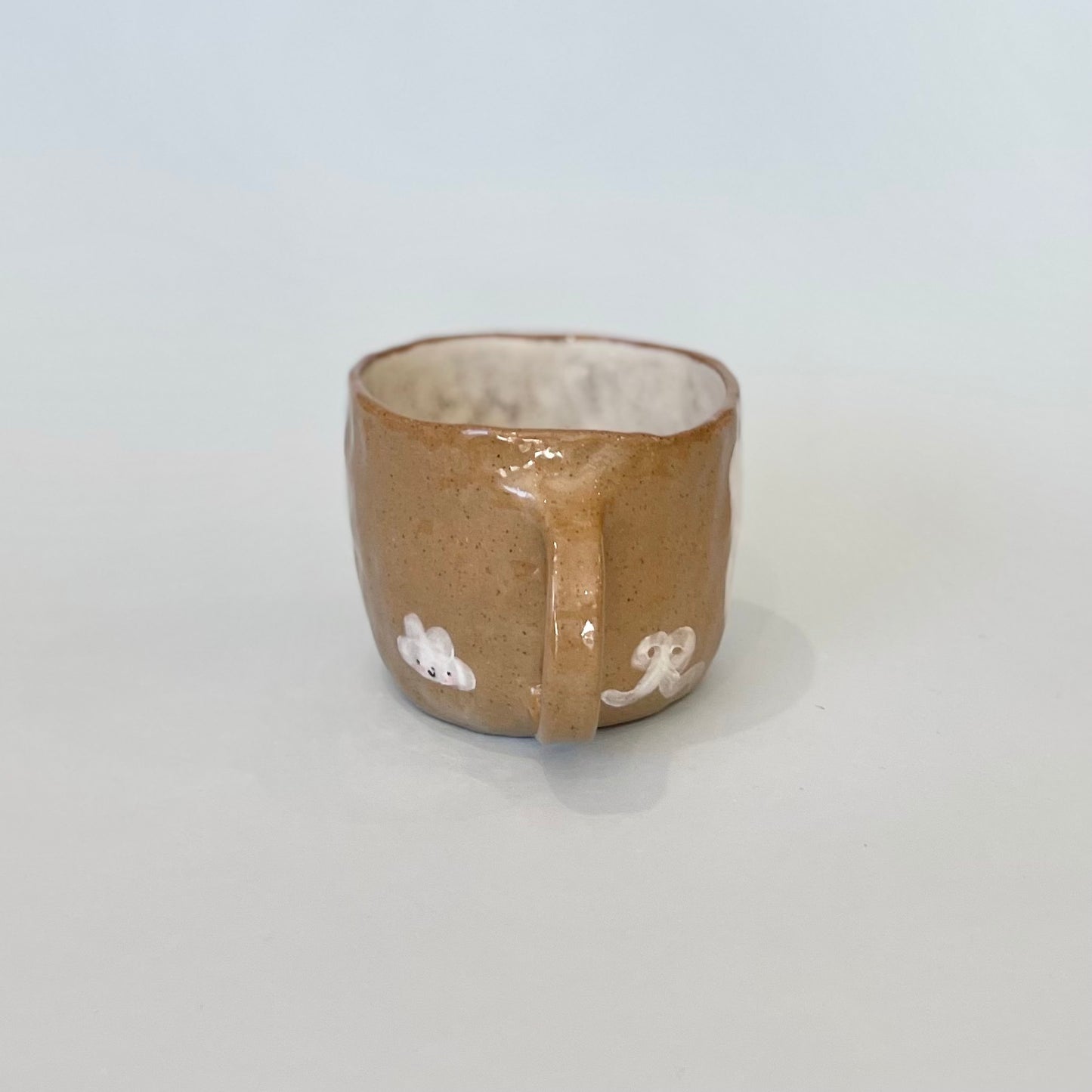 "Angel" Bunny Brown Speckle Mug