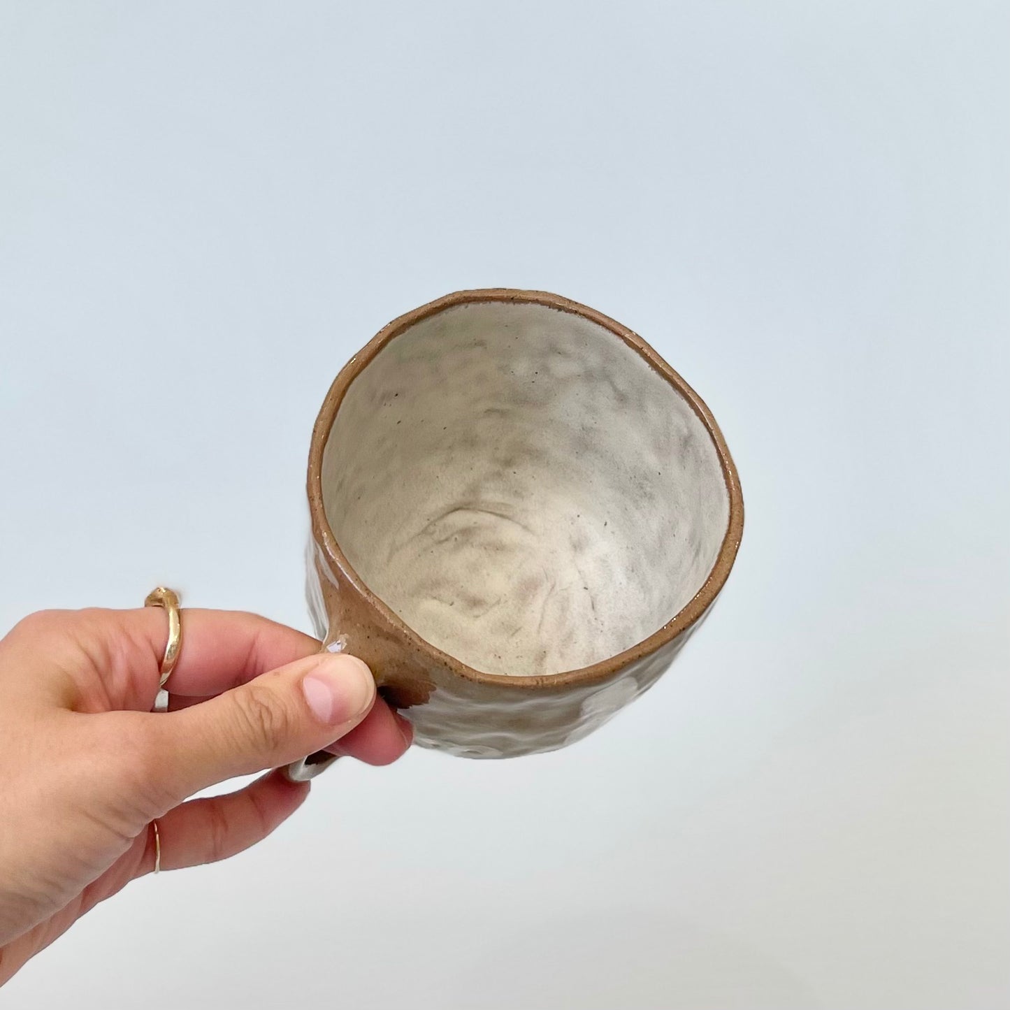 "Angel" Bunny Brown Speckle Mug