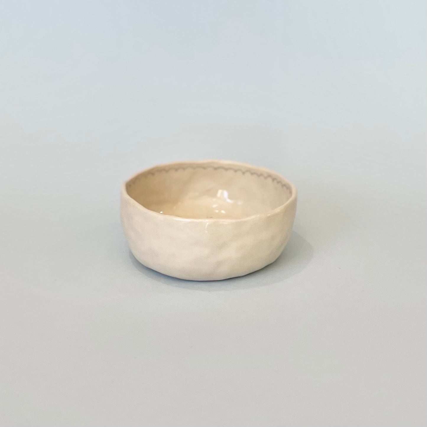 Pale Blue Scribble Bowl