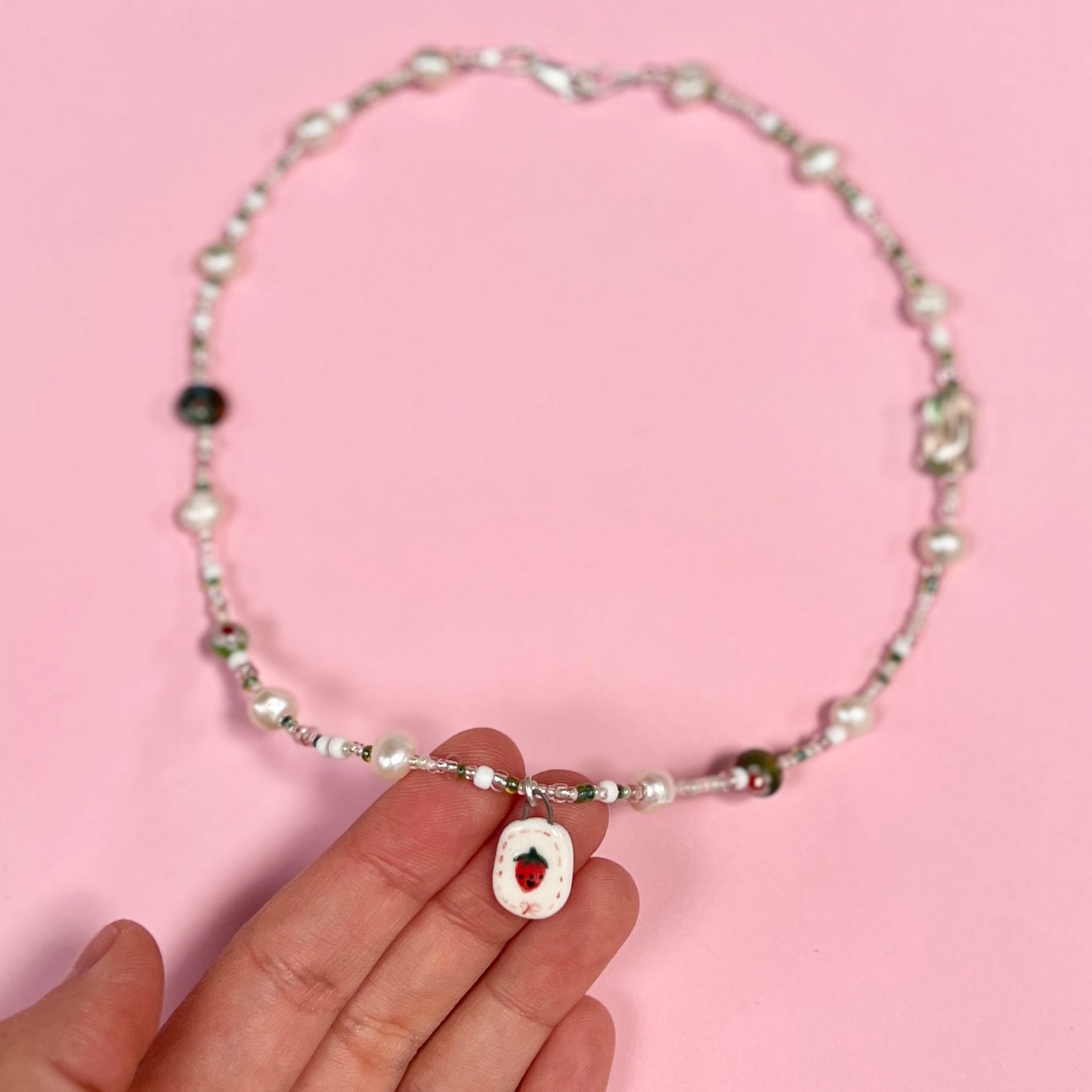Tiny Strawberry Necklace