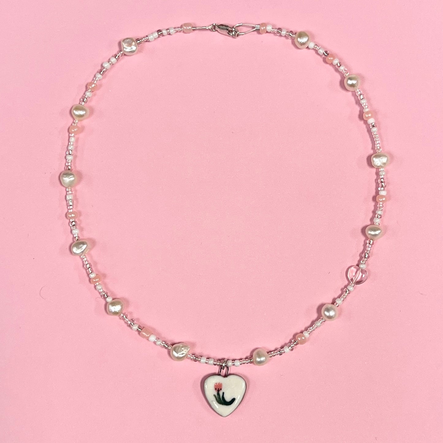 Tulip Heart Necklace