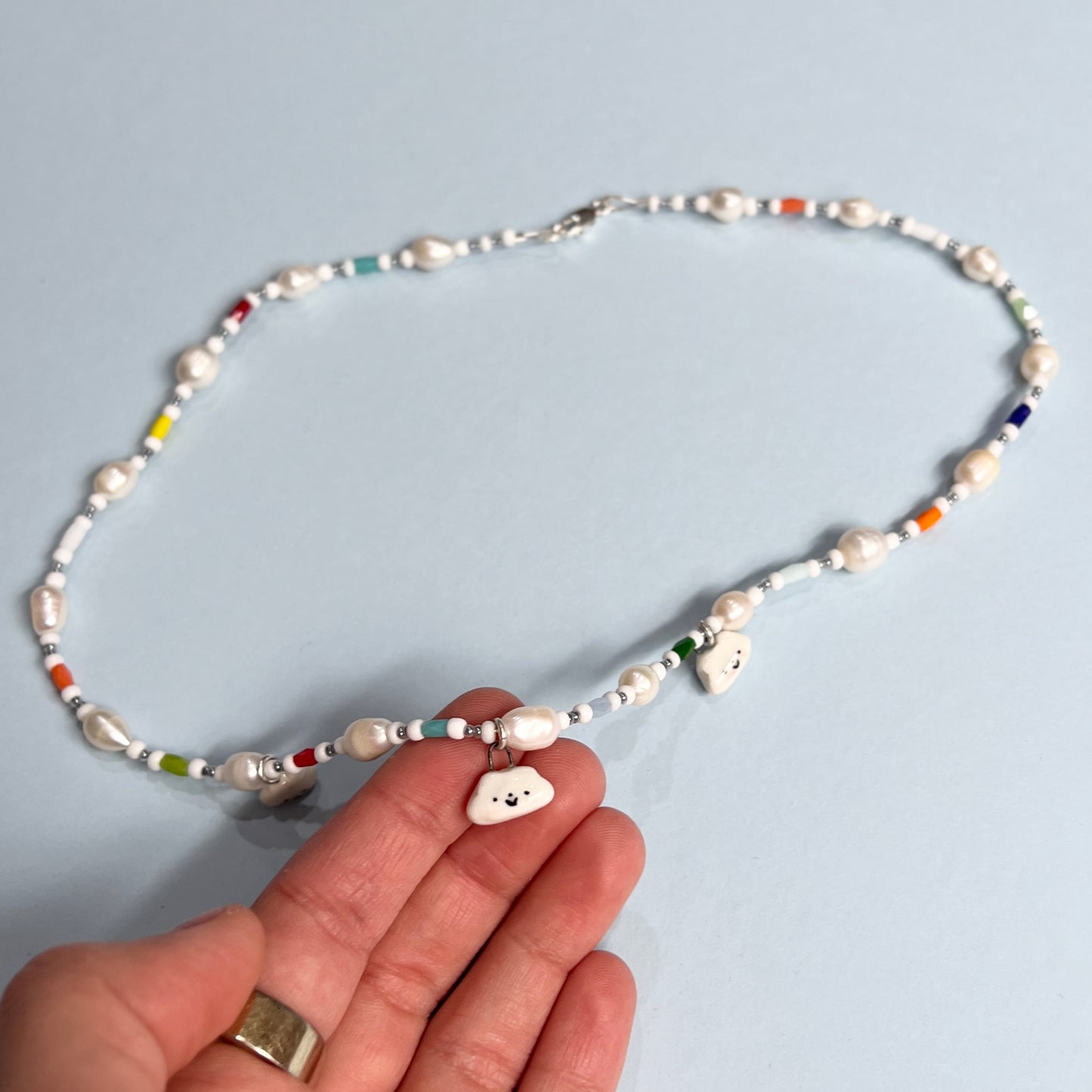 Triple Cloud Necklace