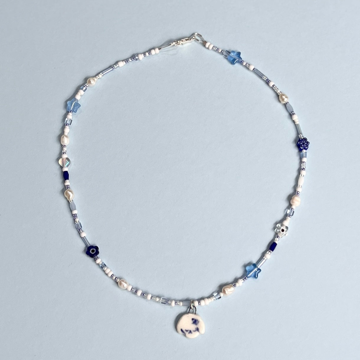 Blue Puppy Necklace
