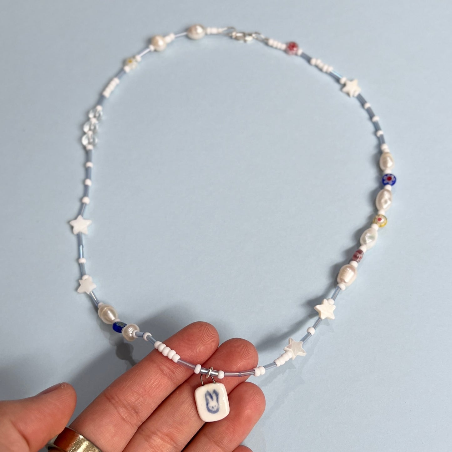 Bunny Pearl Necklace