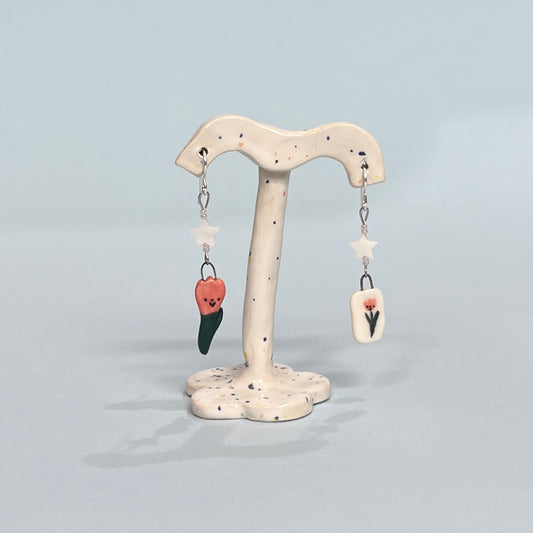 Tulip Mismatch Earrings