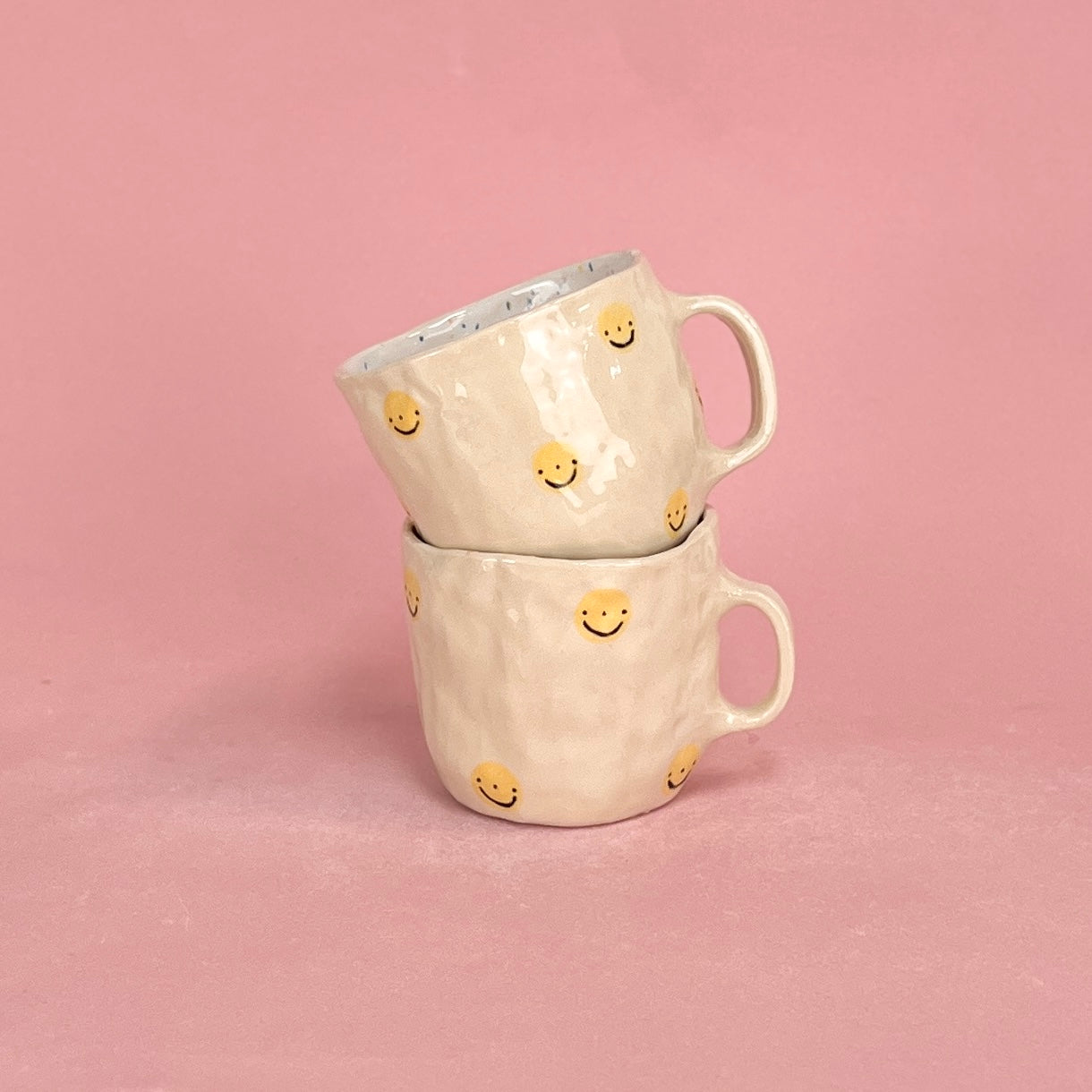 Smiley Speckle Mugs