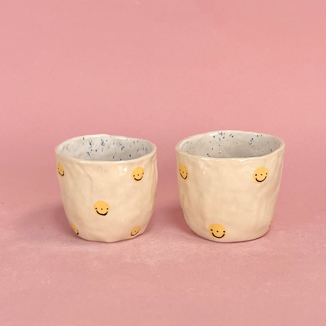 Smiley Speckle Mugs