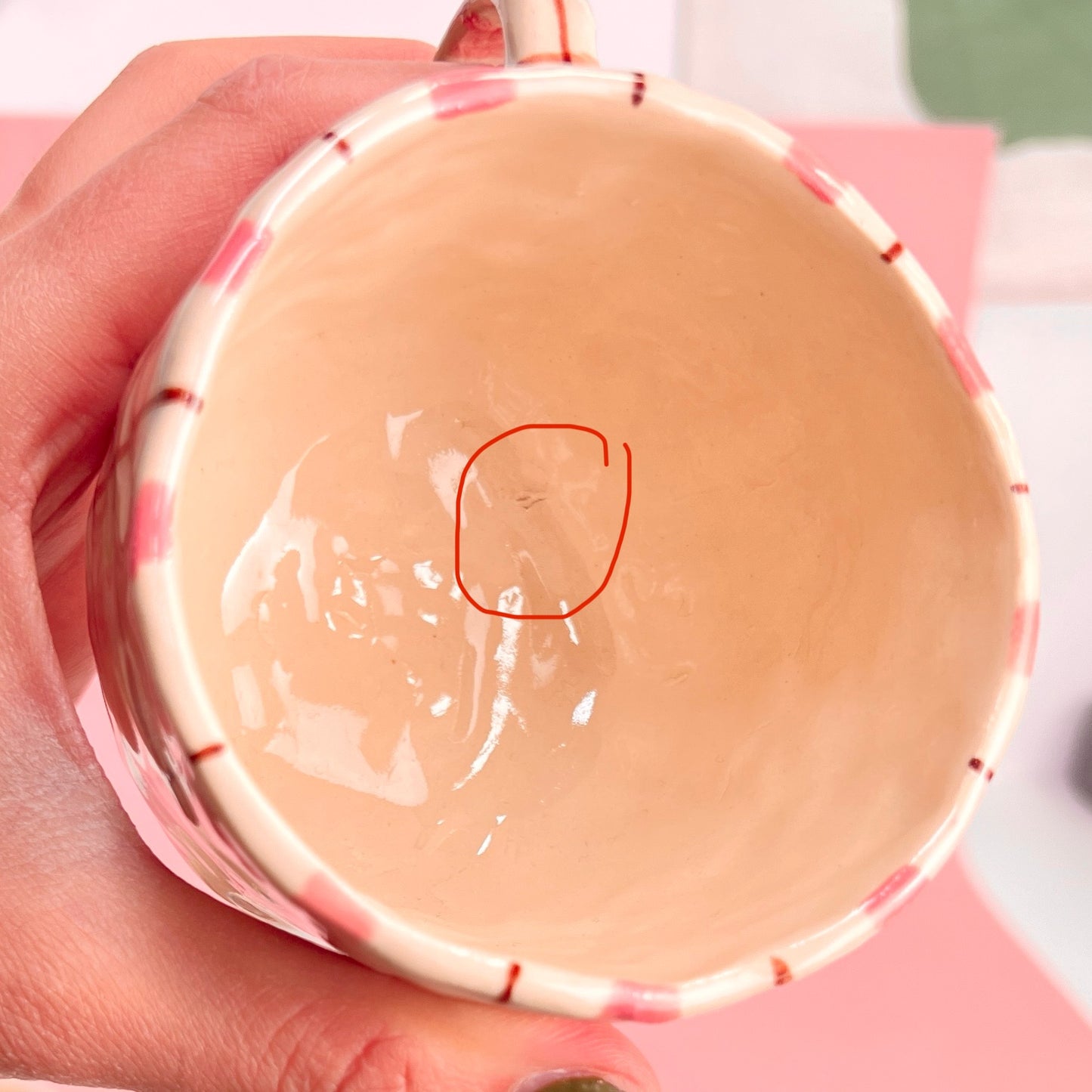 Pastel Gingham Mugs