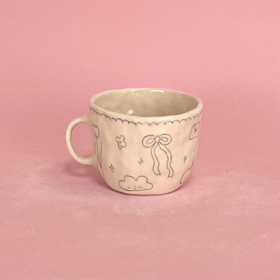 Green Scribble Mug