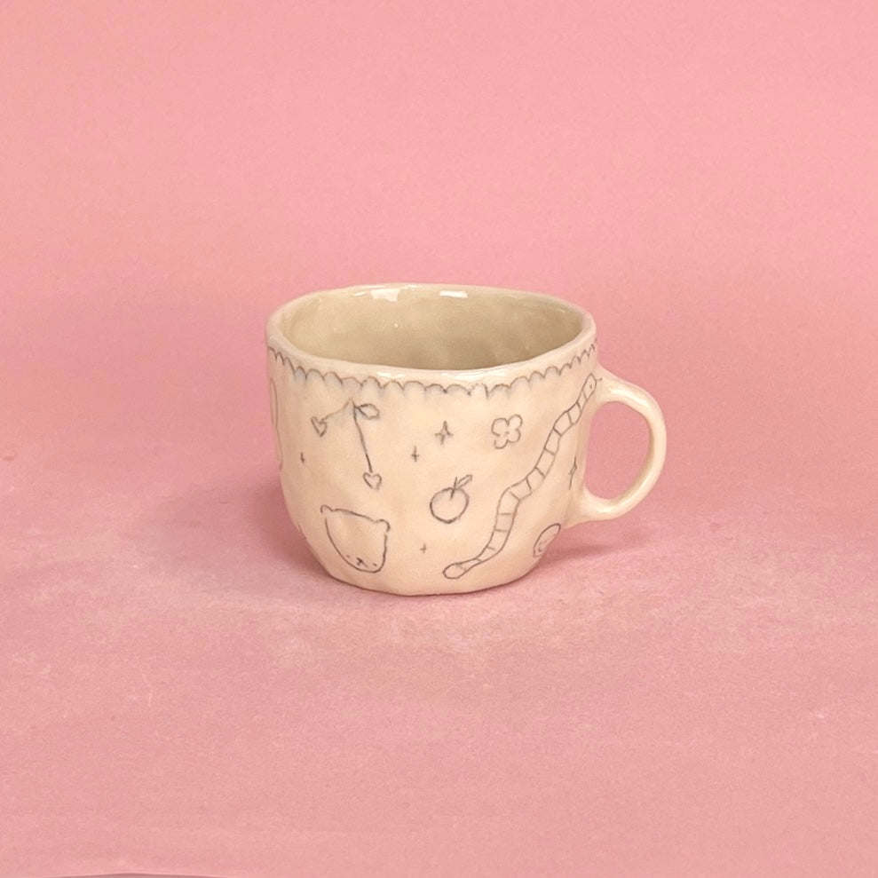 Green Scribble Mug