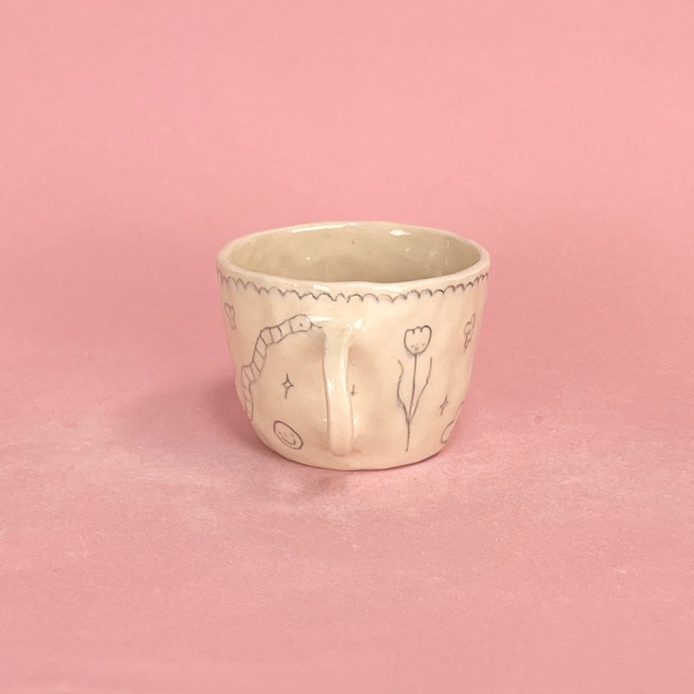 Green Scribble Mug