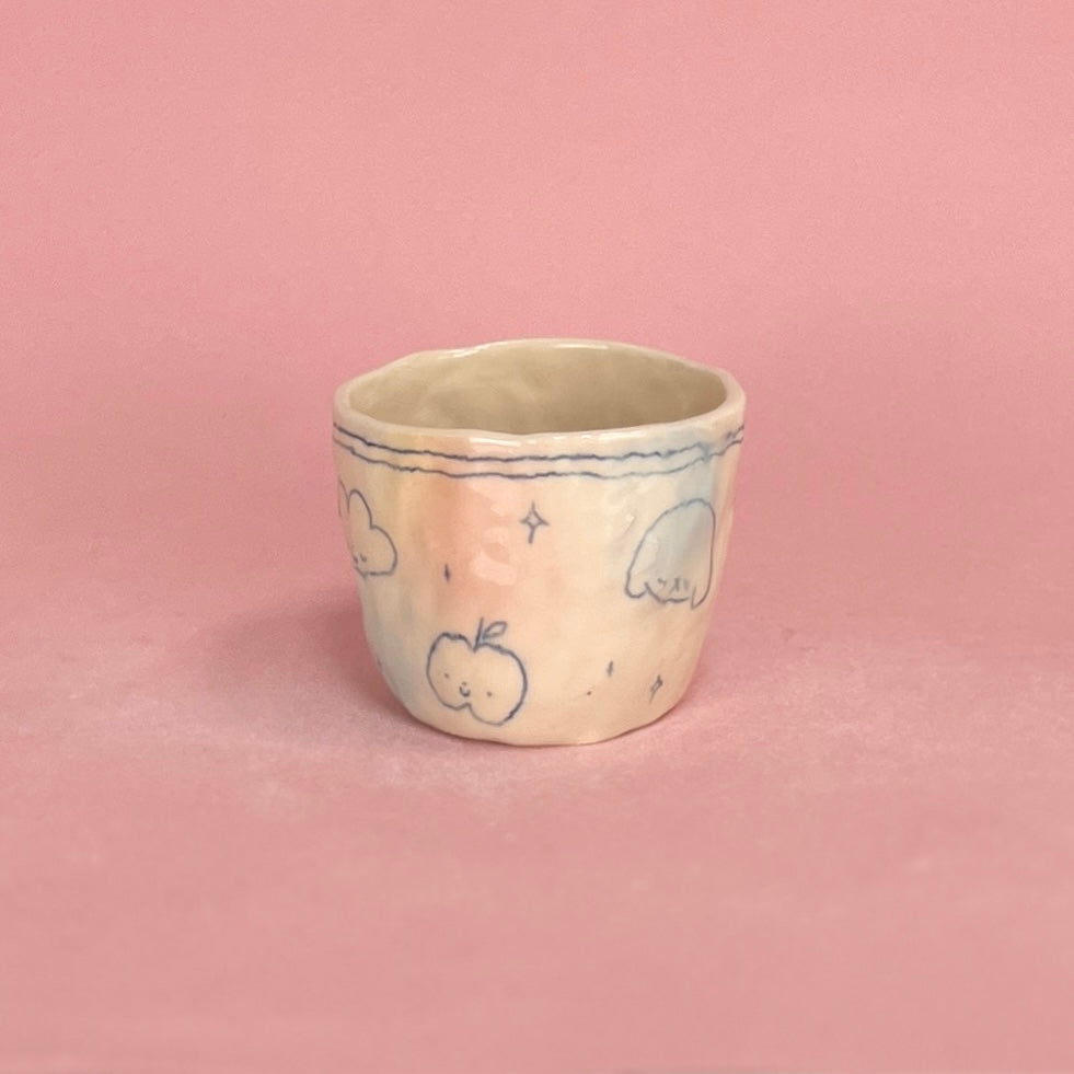 Bubblegum Blue Scribble Mug