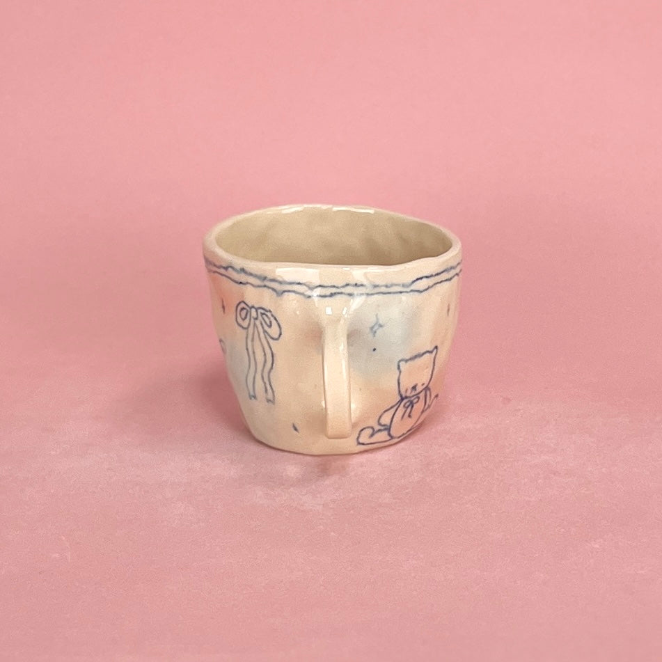 Bubblegum Blue Scribble Mug