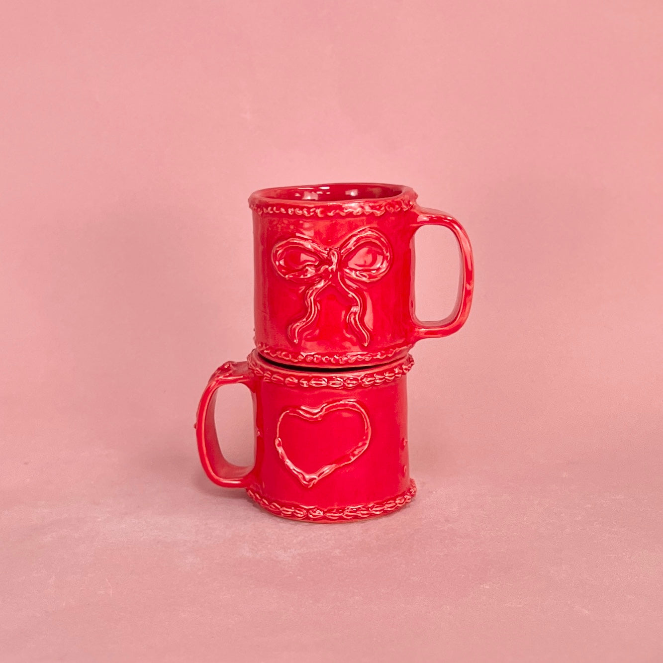 Cherry Red Icing Mugs
