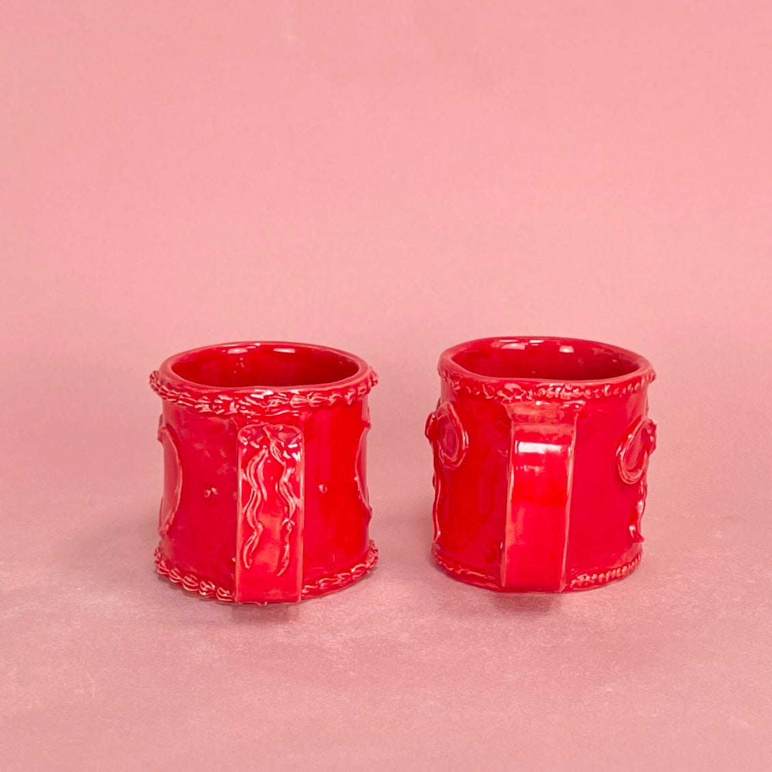 Cherry Red Icing Mugs