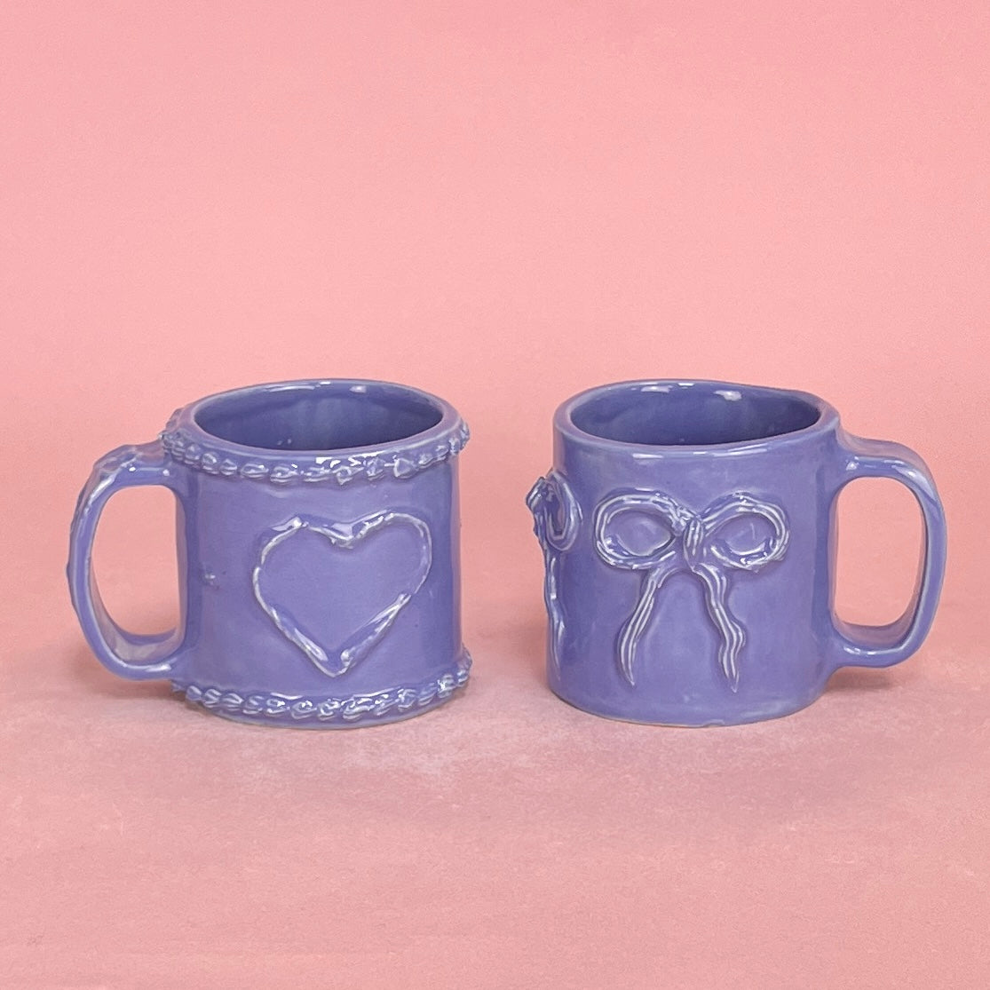 Periwinkle Icing Mugs
