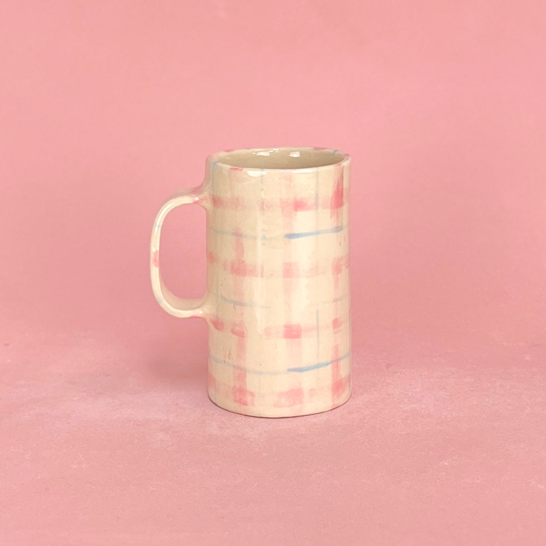 Gingham Tall Mug