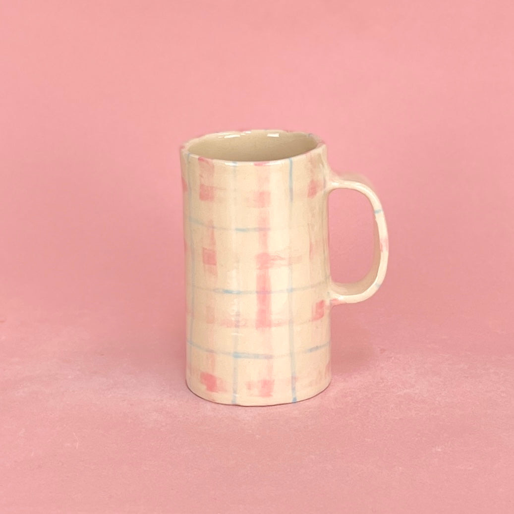 Gingham Tall Mug