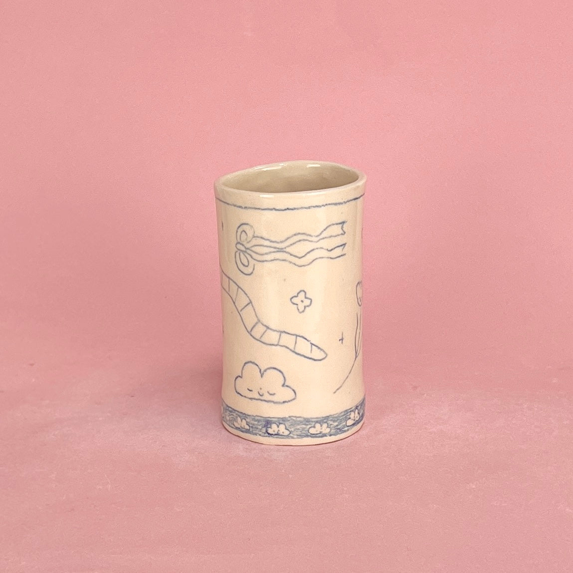 Clouds Scribble Tall Mug