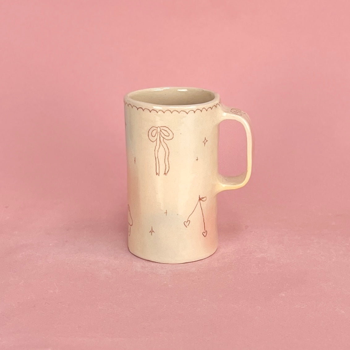 "Baby" Bubblegum Scribble Tall Mug