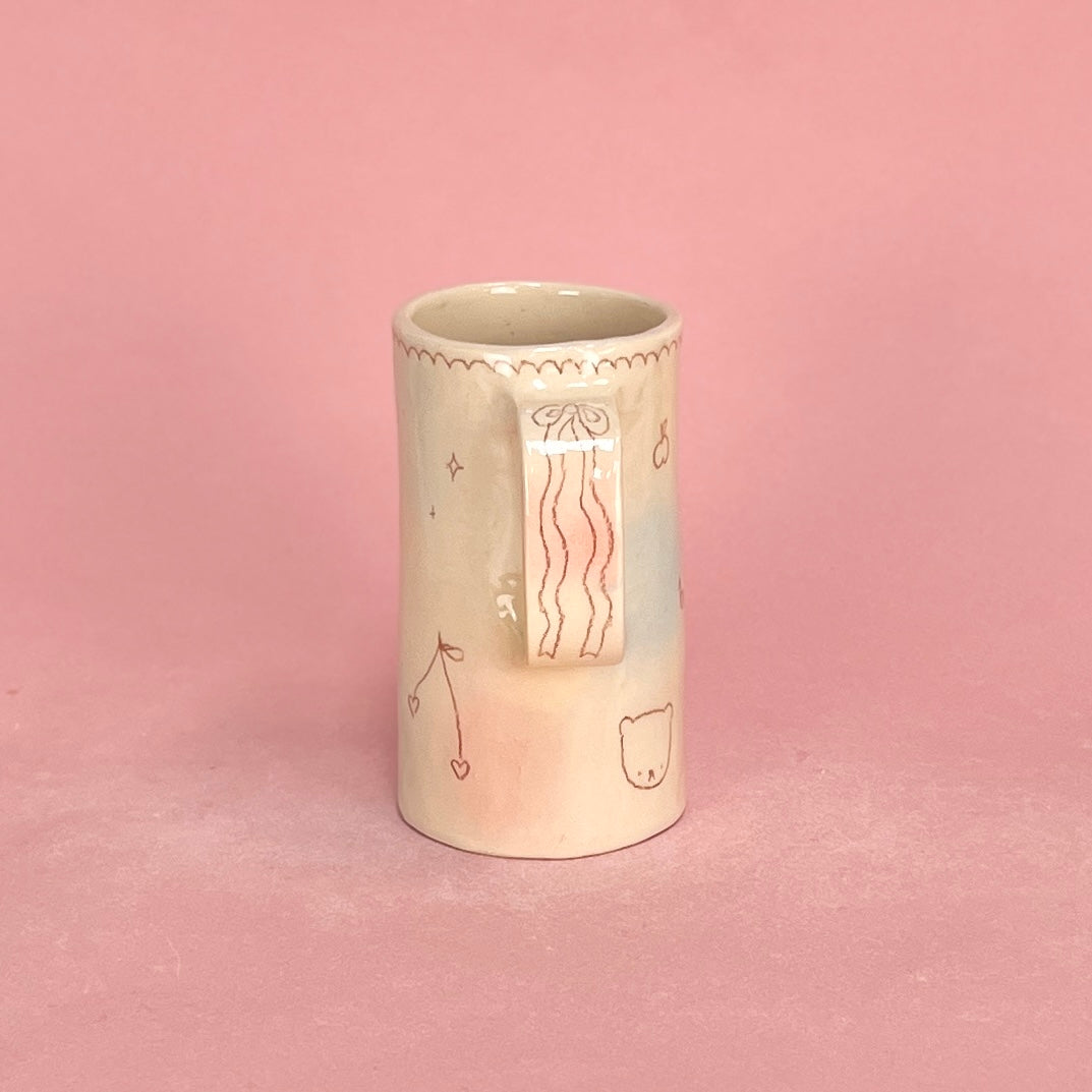 "Baby" Bubblegum Scribble Tall Mug