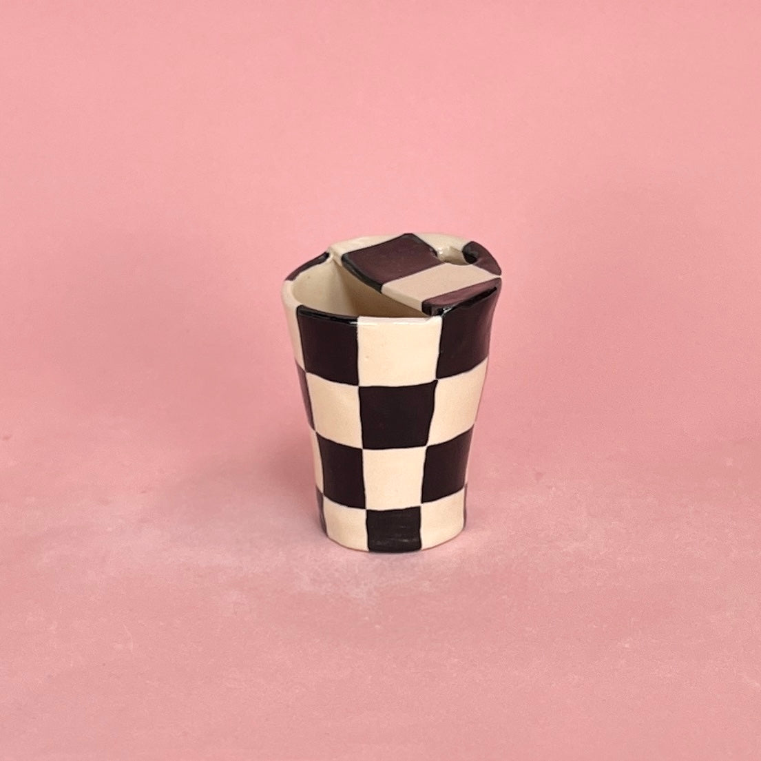 Checkerboard Travel Mug