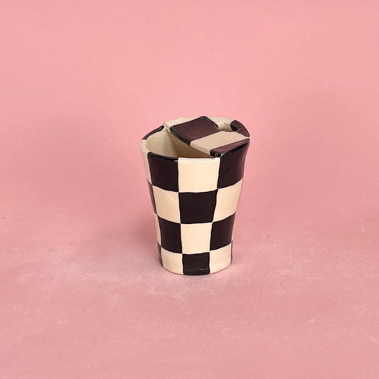 Checkerboard Travel Mug