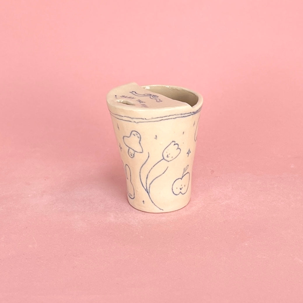 "Slay the day" Scribble Travel Mug