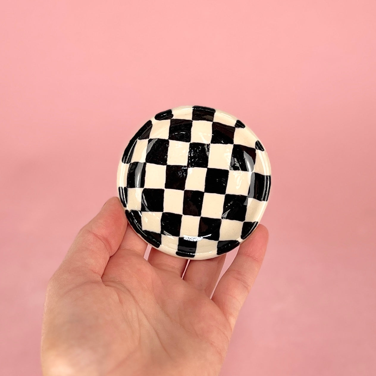 Checkerboard Trinket Dish