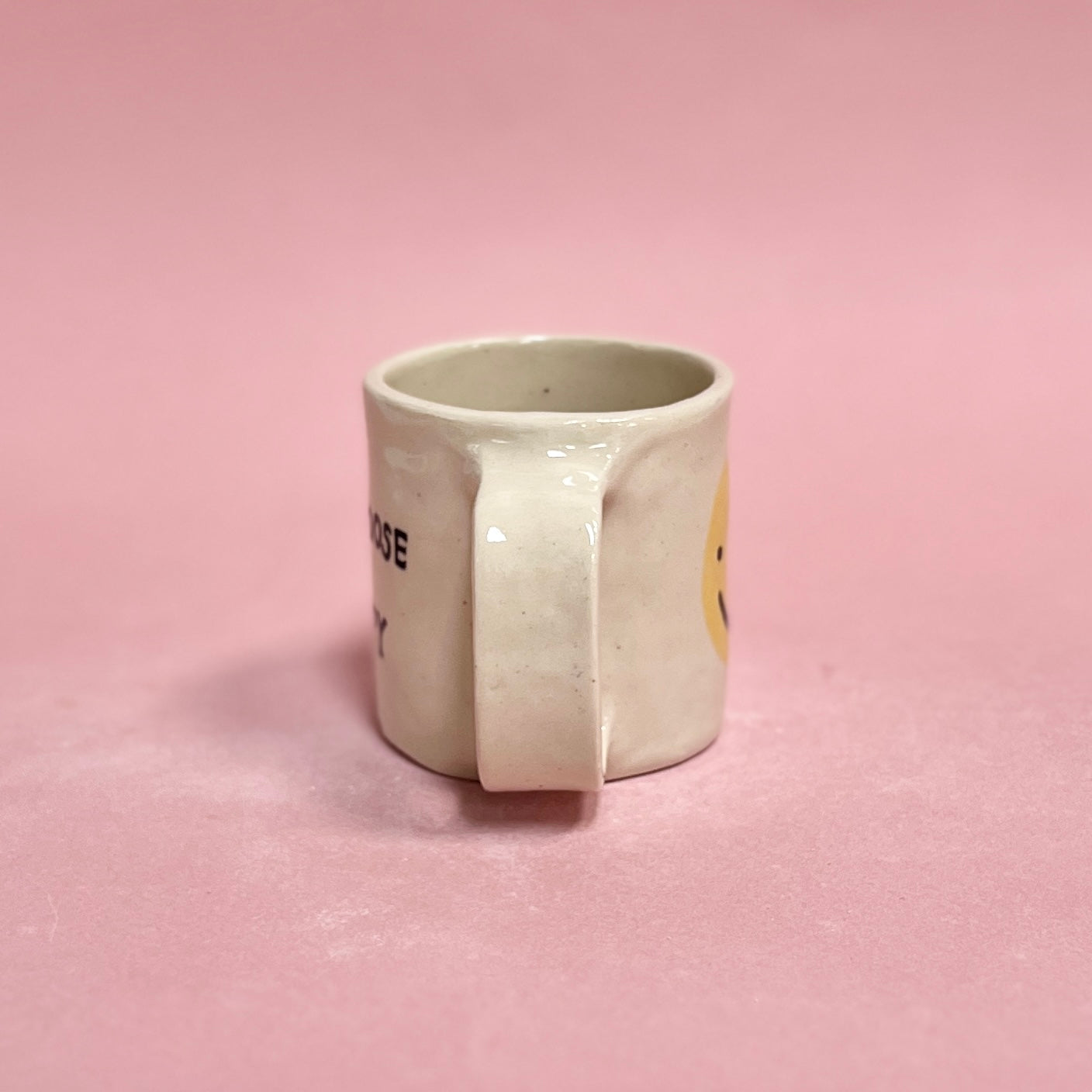"I Choose Happy" Short Mug