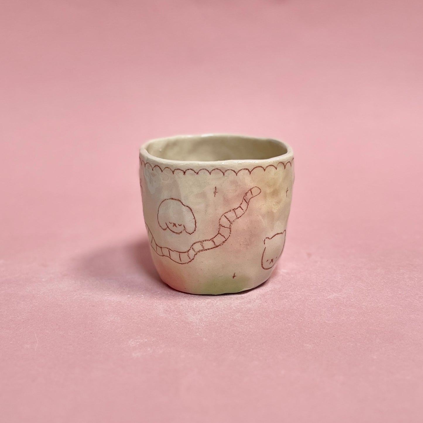 Bubblegum Brown Scribble Mug