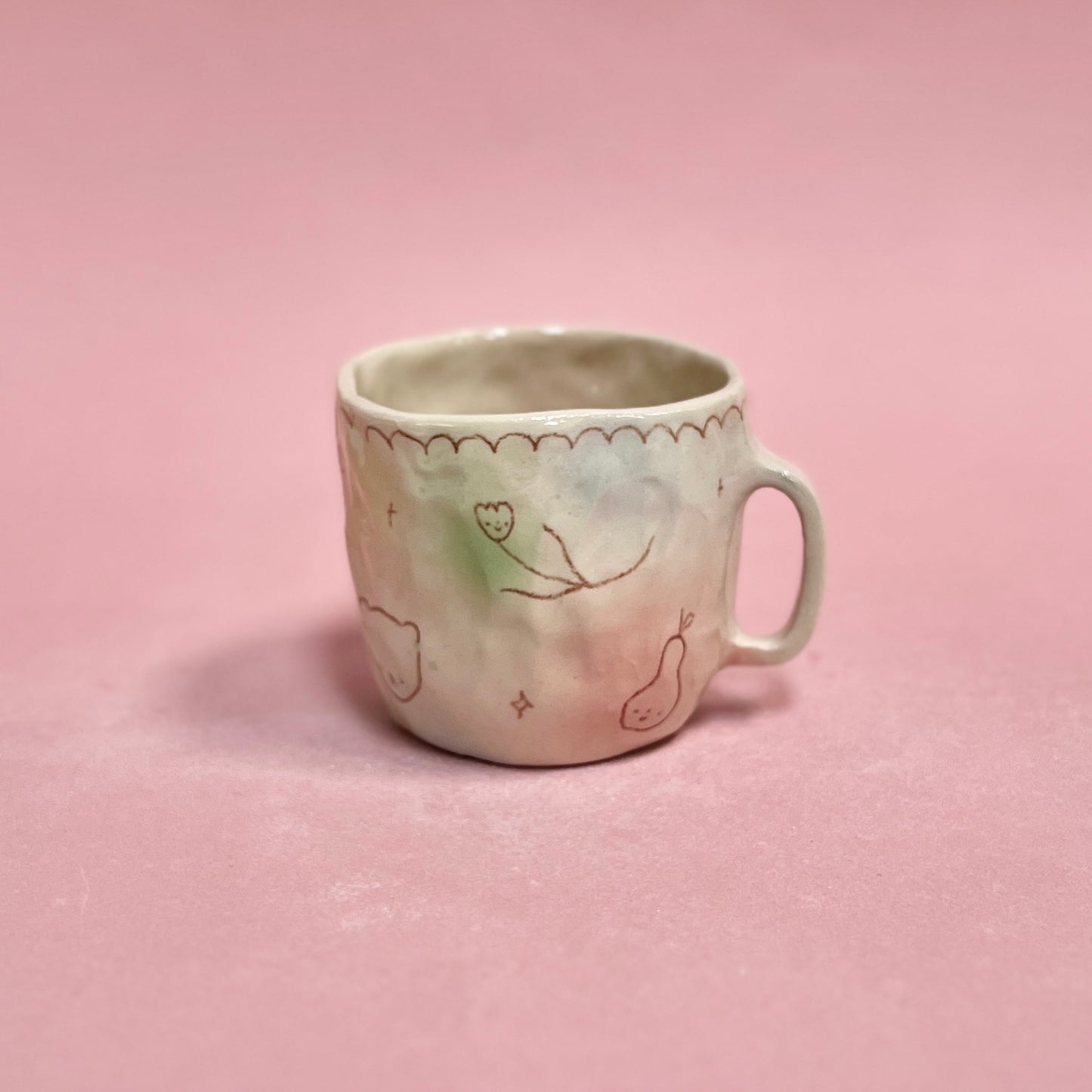 Bubblegum Brown Scribble Mug